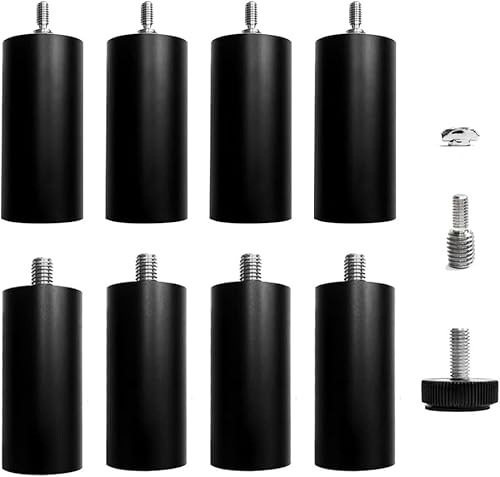 LONGER Lot de 8 pieds surélevés réglables pour graveur laser RAY5 et machine de découpe, accessoires pour une meilleure ventilation et protection du travail, pieds antidérapants et de nivellement