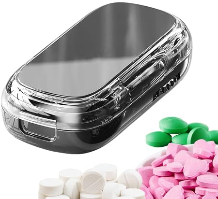 Tagliapillole Contenitore Giornaliero E Settimanale | Divisore Portatile Per Piccole Compresse Per Casa, Ospedale, Anziani, Bambini, Adulti, Infermieri, Scuola, Viaggi, Lavoro,