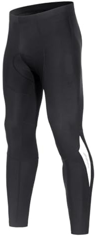 Herren-Fahrradhose, Winter, warm halten, Winddicht, Lange Radhose, Fahrradhose mit Kissen, reflektierend Für Herren