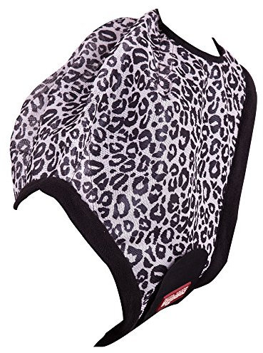 Premiere Fliegenmaske/Haube Ohren Animal Print (Warmblut, Leopard)