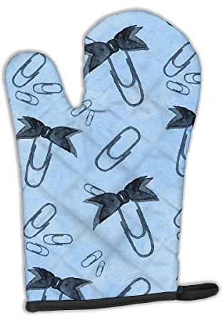 Caroline 's Treasures bb7544ovmt Watercolor Papier Clips blau verziert Ofenhandschuh, 30,5 x 21,6 cm Multicolor