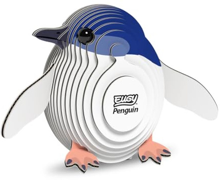 EUGY 650017 Pinguin, 3D Tier-Puzzle für Kinder und Erwachsene zum Zusammenbauen, DIY Tierfigur, Bastelset ab 6 Jahren