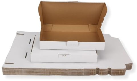 30 St. Maxibriefkarton 240 x 160 x 45 mm DIN A5 weiß Warensendung Faltkarton, Warenpost, Klappdeckelkarton