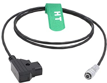 HangTon BMPCC 4K 6K Pro 2 Pin D-Tap P-Tap Stromkabel für Blackmagic Design Stativ Gimbal 2 m V-Mount Akku