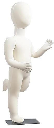 Schneiderpuppe Kleiderpuppe Flexibel Body Dress Form Kid's Mannequin, Realistisch 1-14 Jahre Alt Schaufensterpuppe Zum Nähen Von Kleidung, Mit Metallfuß, Für Schlafzimmerstudio ( Size : 6 years old )
