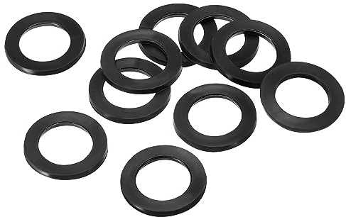 PATIKIL M20 Gummi Flache Unterlegscheiben 40 Packung 20mm ID 30mm AD 2,5mm Dick Dichtring Dichtungsringe Beilagscheiben für Wasserhahn Rohre Wasser Schlauch Befestiger Bolzen Schwarz