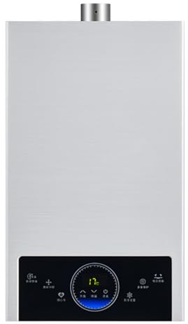 Calentador de Agua a Gas, 12L, se Puede Instalar en Areas de Ventilación Interior, Calentador de Agua Natural a Temperatura Constante, Pantalla Digital Fahrenheit, Protecciones Múltiples, Calentador d