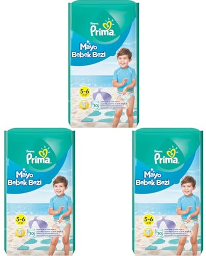Pampers Windeln Größe 5-6, Splashers Baby Shark Limited Edition, 10 Stück, Einweg-Schwimmwindeln, für sicheren Schutz im Wasser (Packung mit 3)