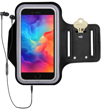 Running Phone Armband Holder Belt 6.1inch for iPhone 15/15 Pro/14/14 Pro/13/13 Pro/12/12Pro Ultra Waterproof Premium Sports Arm Phone Case Holder for Runners Perfect for Jogging Gym