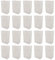 20 Pz. Sacchetti Per Luminari Bianchi con Cuori, Sacchetti Per Luminari in Carta Bianca, Sacchetti Per Candele Ignifughe, Sacchetti Per Lanterne a Candela, Luminari Per Lumini Per Matrimonio, San Vale