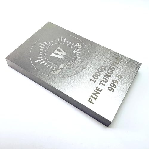 1 kg Wolfram metall-Stange, 99,95% Lasergravur, dünner Periodentisch