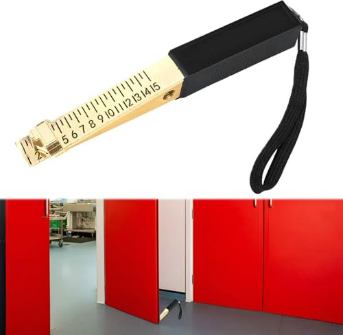 Fire Door Gap Gauge,Fire Door Gap Gauge Checker Tool,Metal Door Gap Measuring Tool,Door Undercut Measure with 0.5mm precision for Measure Fire Door Clearance,House Inspection,Thickness Measurement