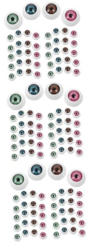 Lurrose 120pcs Halloween Eyeball Toys Acrylic Fake Eyes Halloween Party Ornaments Gathering Horror Toys Decorative Eyeballs