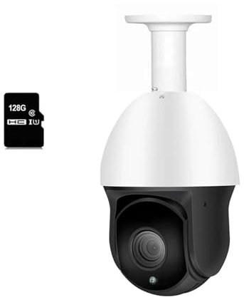 VEKELETE Caméra dôme extérieure PTZ 8MP 4K avec Zoom x30, Mise au Point Automatique, Audio, POE, H.265, Surveillance CCTV, NVR(A/U,1/2.5'')
