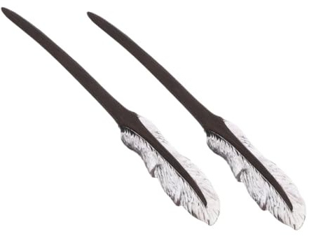 Anneome 2 Stück Haarnadel neuartige Haarstäbchen Haarstab im chinesischen Stil chinesische Haarstäbe aus Holz Styling-Haarstäbchen Vintage Hair Fork Essstäbchen für Haare hölzern Violett