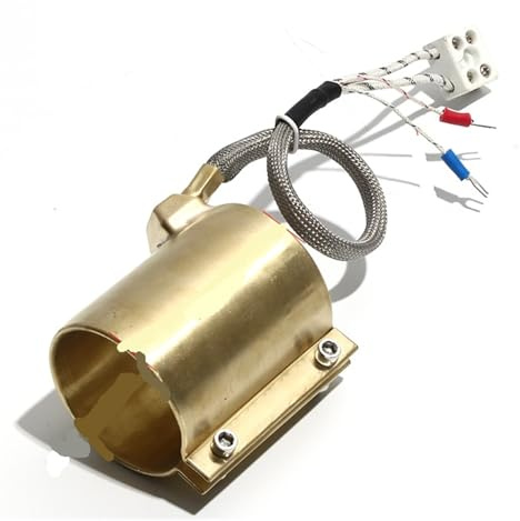 Heater，Compatible for LUJINXUN，Brass Coil Band Heater Electric Heating Ring 35x70mm with Two Three Five Wire(Four Wires,220V_350W 35X70MM(IDXH))