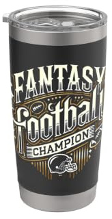 Gewinner Fantasy Football Champion Doppelwandiger Edelstahl-Thermobecher