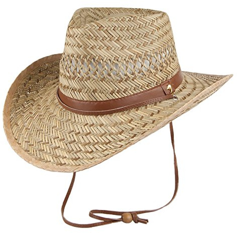 Dorfman Pacific Chapeau Australien en Paille Kangaroo Rush Naturel Medium