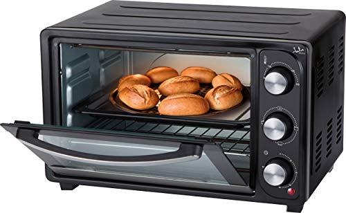 Jata HN928 Horno Eléctrico de Sobremesa, 1500 W, Capacidad 28 litros, Función Grill, Temporizador, Termostato Regulable, Incluye Parrilla, Medidas Externas 48 x 39 x 31 cm