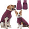 Hjyokuso hundepullover, hundemantel Fleece, Pullover Hund, Hunde Pullover für kleine mittelgroße große Hund, Warmer und Leichter hundepulli, wintermantel Hund, Outdoor hundemantel,hundejacke -Weinrot
