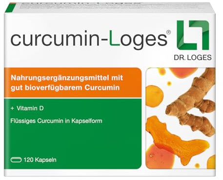 curcumin-Loges - 120 Kapseln - hoch bioverfügbares Curcumin und Vitamin D¹