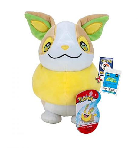 Arkero-G Kompatibel für Pokemon Plüsch-Figur Voldi 20cm Spielzeug - Kuscheltier + Voldi Karte Soft Sleeves