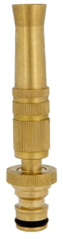 Amig - Ugello di irrigazione - 100 mm - Lancia di irrigazione regolabile con grande portata d'acqua - Ideale per grandi superfici - Realizzato in ottone - Oro opaco