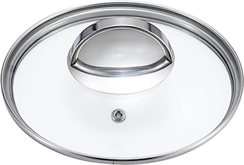 BAZAC Grytlock hem med metallhandtag, kastrullock ersättning med justerbart ångurladdningshål Generell användning för hushållsvok-16 cm