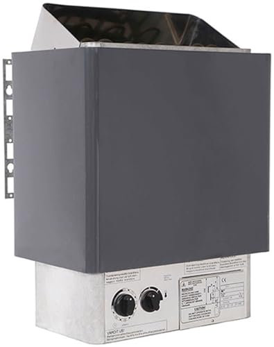 MKYOKO Stufa per Sauna in Acciaio Inox Stufa per Sauna Versatile 3-9 kW 220V con unità di Controllo multivoltaggio Stufa per Bagno a Vapore,3KW