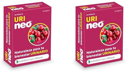 NEO | Uri - Extracto Seco De Frutos De Arándano Rojo Cápsulas |para Ayudar A Disminuir Las Cistitis Y Prevenir Infecciones Urinarias | Tomar 1 Cápsula Al Día, 30 Unidad (Paquete de 2)