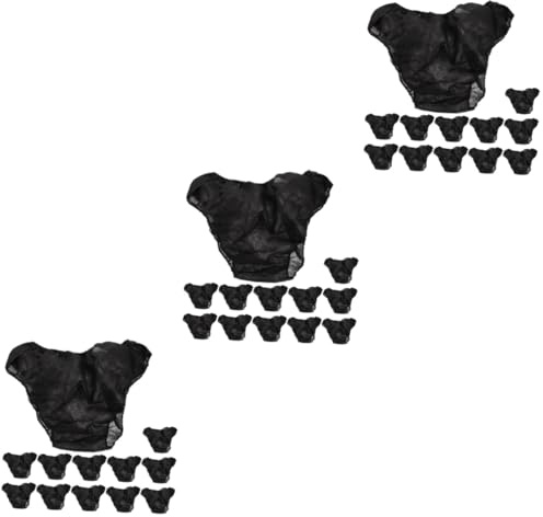 FOMIYES 36 Stk Non-Woven-Unterwäsche Unterwäsche nach der Geburt Damen-Slips atmungsaktive atmungsaktiv frauen kurze höschen Einmalige Vlies Black