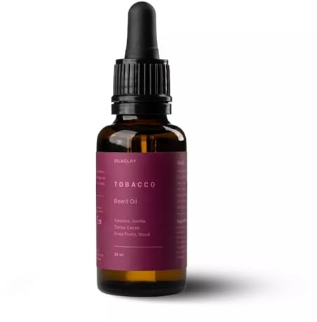 SILKCLAY Tobacco Bartöl und Gesichtshautöl Beard Oil aus 6 Ölen nährt und revitalisiert 30 ml