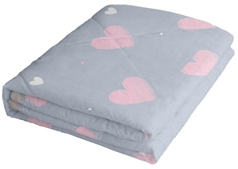 Odot Couette Ete Legere et Fine Réversible Couette sans Housse Lavable Enfant Jeté de Lit - Douce et Confortable, Légère et Respirante Couverture Couette 2 Personnes, Moderne (Amour,150x200cm)