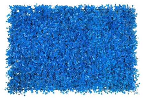 MKLHAVB 1PC Decorazione del Prato 40X60cm Artificiale Milano Erba Tappeto Erboso Simulazione Piante di Plastica Prato Hotel Casa Matrimonio Sfondo Muro(Blue)