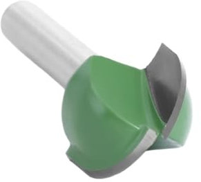 Lot de 4 ou 5 fraises à bout sphérique en carbure monobloc, tige de 6 mm, for fraises à chanfrein rond(5pcs per set)