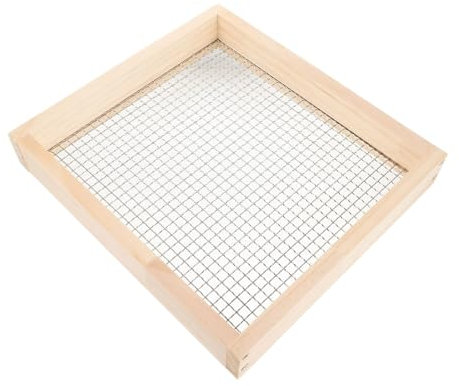 YIZITU Setaccio da giardino in legno setaccio per il giardinaggio in legno massello ghiaia setaccio compost suolo setaccio per la pulizia delle rocce
