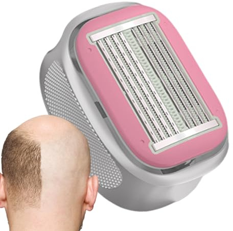 Mimoqk Rasoio cranico manuale,Trimmer manuale impermeabile per cranio calvo umido e asciutto | Strumento di toelettatura portatile per casa da viaggio mattina quotidiana padre anziani