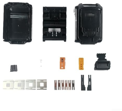 Batterie-Kunststoffgehäuse für DeWalt DCB200 Serie, 5-Zellen-Gehäuse mit Leiterplatten-Unterstützung, Schutzhülle für 18 V Elektrowerkzeug-Akku-Pack Montage und Reparatur