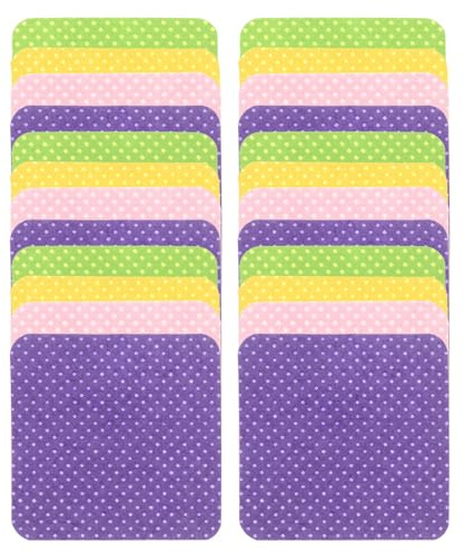 LIFKOME Reusable Nail Glue Remover Pads Soft Fabric Nail Cleaning Wipes for Polish Removal and Eyelash Glue Dissolving Gentle Multi-use Cloths in Pastel Colors