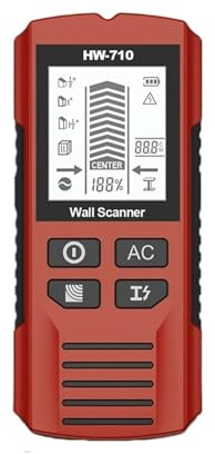 Rilevatore di metalli da parete, rilevatore di travetti preciso, rilevatore di cavi CA, tubi metallici, scanner da parete, rilevatore di metalli