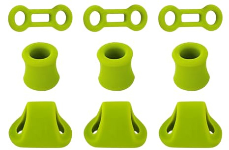 Positionierungsring für Kletterausrüstung, Karabiner-Halter, Gummistopfen, leichtes Schnellverschluss-Zubehör, Seilbefestigungshalter zum Abseilen, Bergsteigen, Höhlen, Erkundung, Rettungsausrüstung