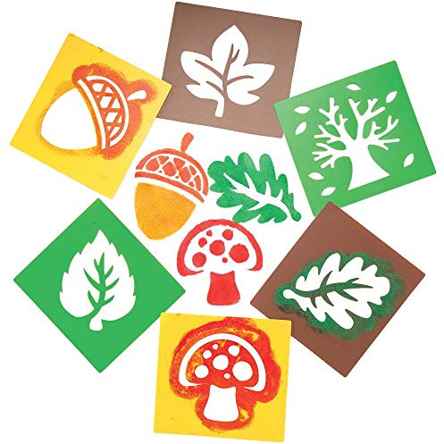 Baker Ross AR653 Schablonen,Herbstmotiv,6 Stück