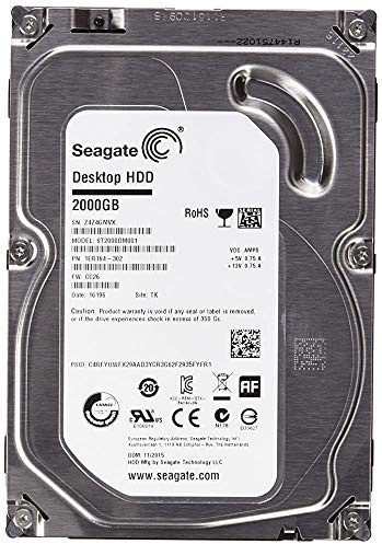Seagate Desktop HDD ST2000DM001 - Disco duro - 2 TB - SATA 6Gb/s (reacondicionado certificado)