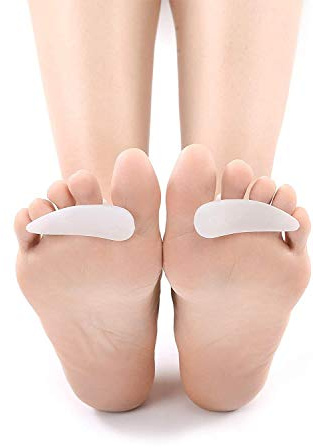 DOMG 6Pair/12Pcs Gel Hammer Toe Crest Cushions, Right/Left Hammertoe Gel Support Pads, Straightener and Corrector for Curled, Curved, Crooked, Overlapping, Clubbed Claw and Mallet Toes