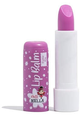Miss Nella CUTIE PIE, purple Hypoallergenic children Lip Balm, Non Toxic Make Up for kids, perfect for those with sensitive skin.