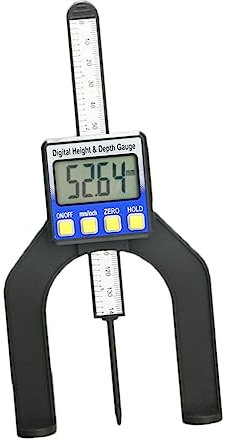 OUNONA Electronic Digital Depth Gauge Lcd Height Calipers Magnetic Feet for Router Tables Diy Woodworking Accurate Measurement Tool Digital Depth Gauge for Router Table Woodworking Measur