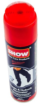 SHOW 250ml Suede Renovator Spray, 1 unit for suede & nubuck shoes and boots