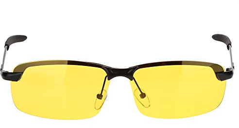 Tbest Nachtsichtbrille, Nachtsichtfahrbrillen Blenhutz isierte Sonnenbrillen,Mode Hd Nachtsichtbrillen isierende Brille Blenhutzbrillen -Gelblinse Für Daahren Mit Rahren