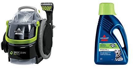 BISSELL SpotClean Pet Pro Nettoyeur de Taches D'animaux Pour les Tapis & Formule Wash & Protect Pour vos Étoffes d’ameublement, Tapis et Moquette Élimine Taches & Odeurs 1,5L