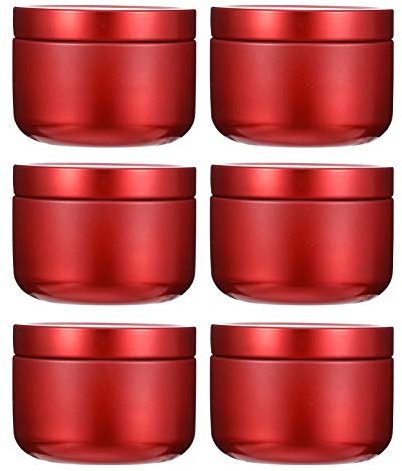 Teedosen Kaffeedose Wei?Blech Leere Dosen Runde Rot S¨¹?igkeit K?sten Bonbons Tee Kaffee Kekse Gew¨¹rzdosen Vorratsdosen 10 St¨¹ Geschenkverpackung Hochzeit Valentinstag